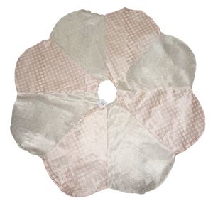 Falda Rosado Blanco para Árbol de Navidad