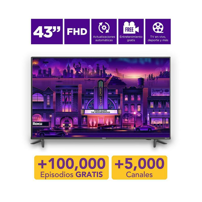 Televisor-Smart-Full-HD-ISDB-T-Roku-43-Plg