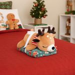 Cojín Diseño Reno con Throw Navideño