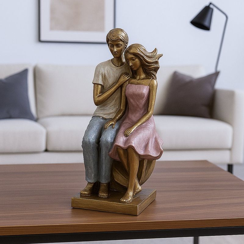 Figura Decorativa Pareja 27Cm