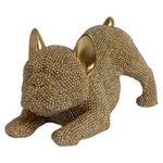 Escultura Decorativa Perro Dorado