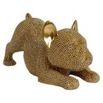 Escultura Decorativa Perro Dorado