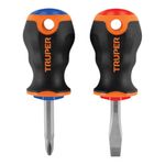 Dúo de Desarmadores 1/4 X 1 1/2 Plg Mango Comfort Grip