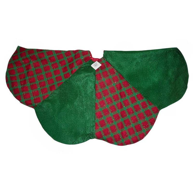 Falda para Árbol de Navidad con Diseño Escoces