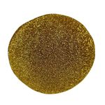 Cojín Navideño Redondo con Brillos Dorado