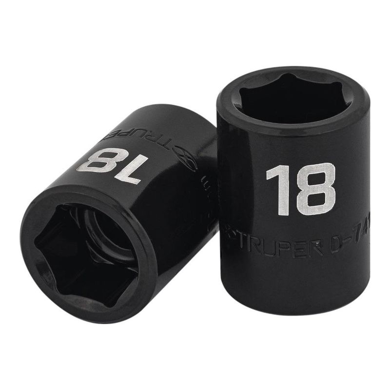 Dado de Impacto 18 Mm 6 Puntas Cuadro 1/2 Plg