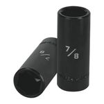 Dado Largo de Impacto 7/8 Plg con 6 Puntas Cuadro 1/2 Plg