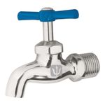 Llave de Nariz Latón Cromado 135 G Entrada 1/2 Plg