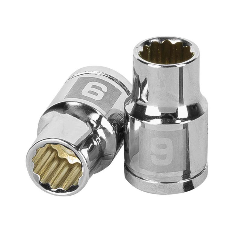 Dado de 9 Mm 12 Puntas Cuadro 3/8 Plg