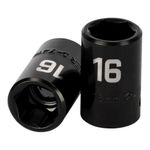 Dado de Impacto 16 Mm 6 Puntas Cuadro 1/2 Plg