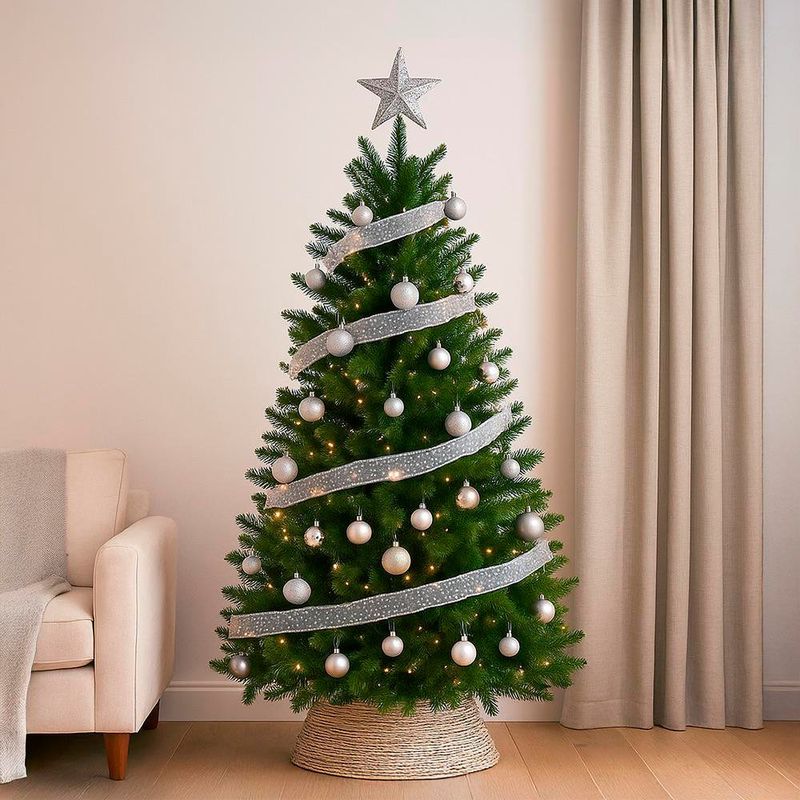 Listón Plateado Transparente