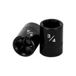 Dado de Impacto de 3/4 Plg con 6 Puntas Cuadro 1/2 Plg