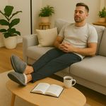 Pantufla Gris para Caballero Talla 41/42