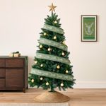 Listón Verde Reno Blanco