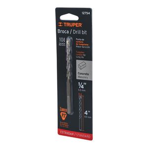 Broca para Concreto 1/4 x 4 plg