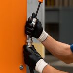 Guantes de Poliéster con Recubrimiento de Nitrilo Talla S