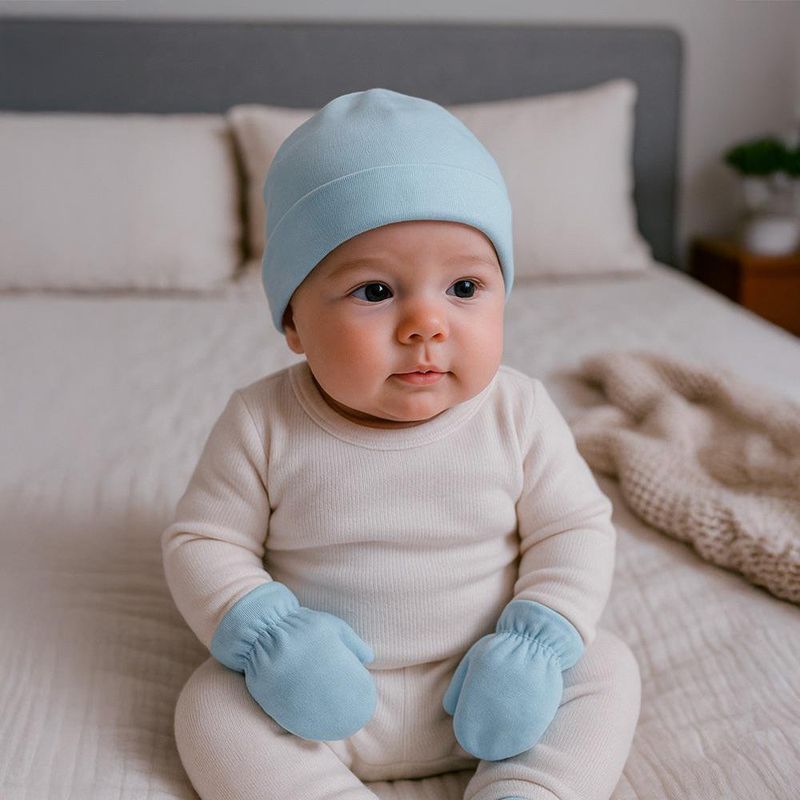 Set Gorro y Guantes Osos 6 Pzas