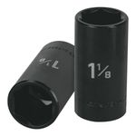 Dado Largo Impacto 1 1/8 Plg 6 Puntas Cuadro 1/2 Plg