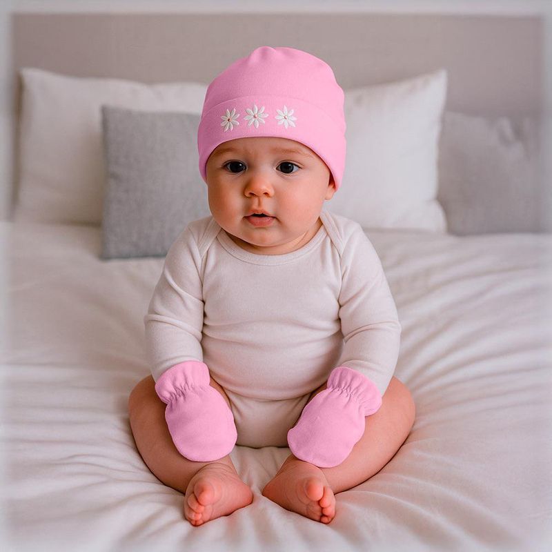 Set Gorro y Guantes Mariposas 6 Pzas