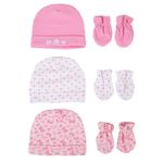 Set Gorro y Guantes Mariposas 6 Pzas