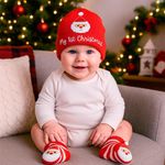 Set Gorro y Escarpines Mi Primera Navidad