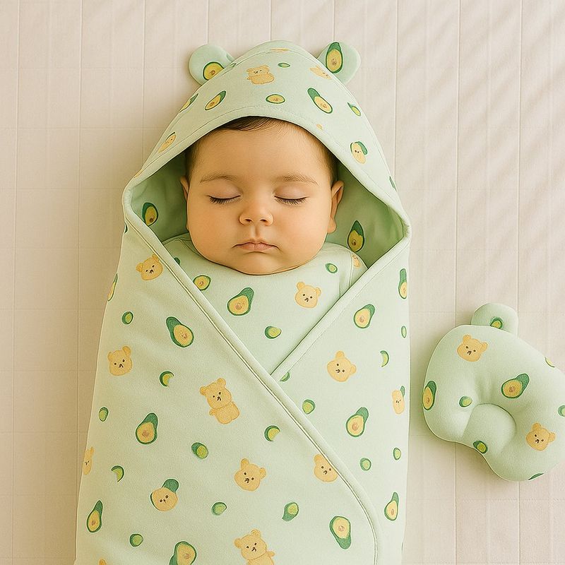 Set Frazada y Soporte Aguacates