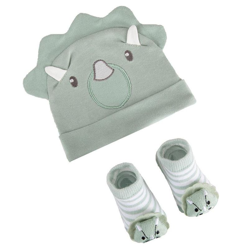 Gorro y Calcetas Dinosaurio 2 Pzas