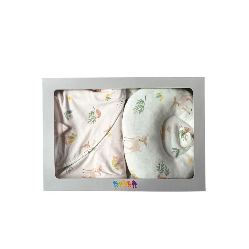 Set Frazada y Soporte Venado Rosa