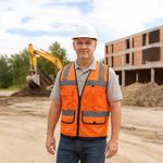 Chaleco de Seguridad Reforzado Naranja con Bolsas Talla XL