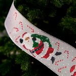 Listón Diseño Santa con Bolsa de Regalo.