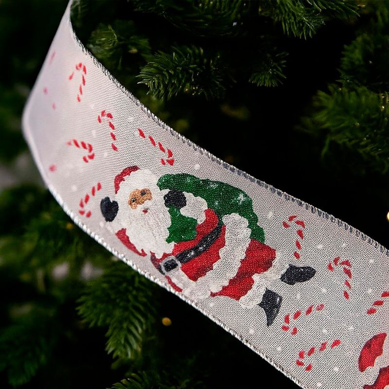 Listón Diseño Santa con Bolsa de Regalo.