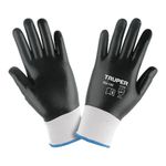 Guantes de Poliéster con Recubrimiento de Nitrilo Talla M