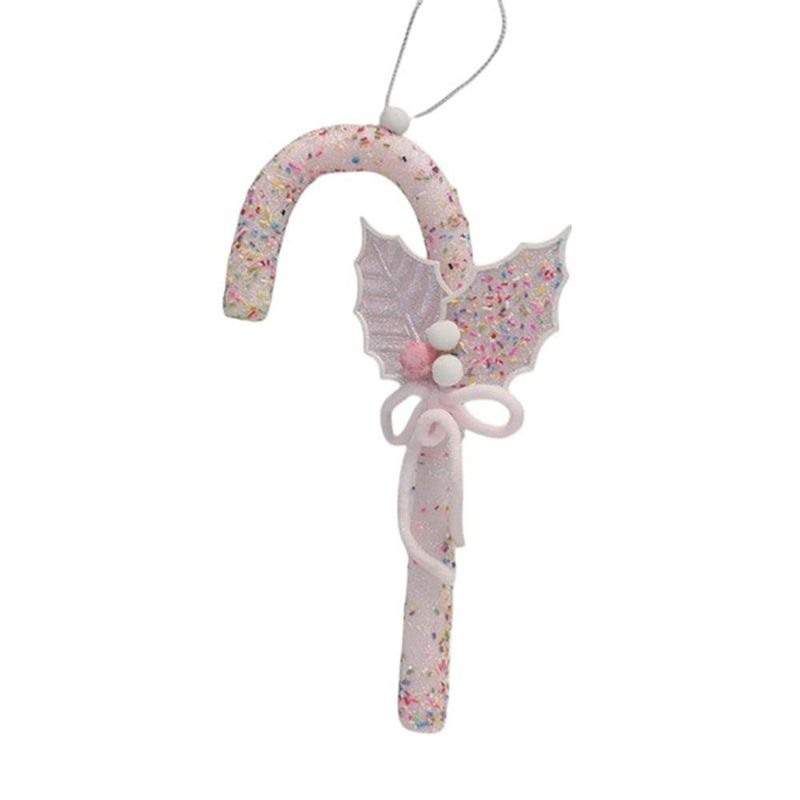 Bastón Decorativo con Listón Rosado