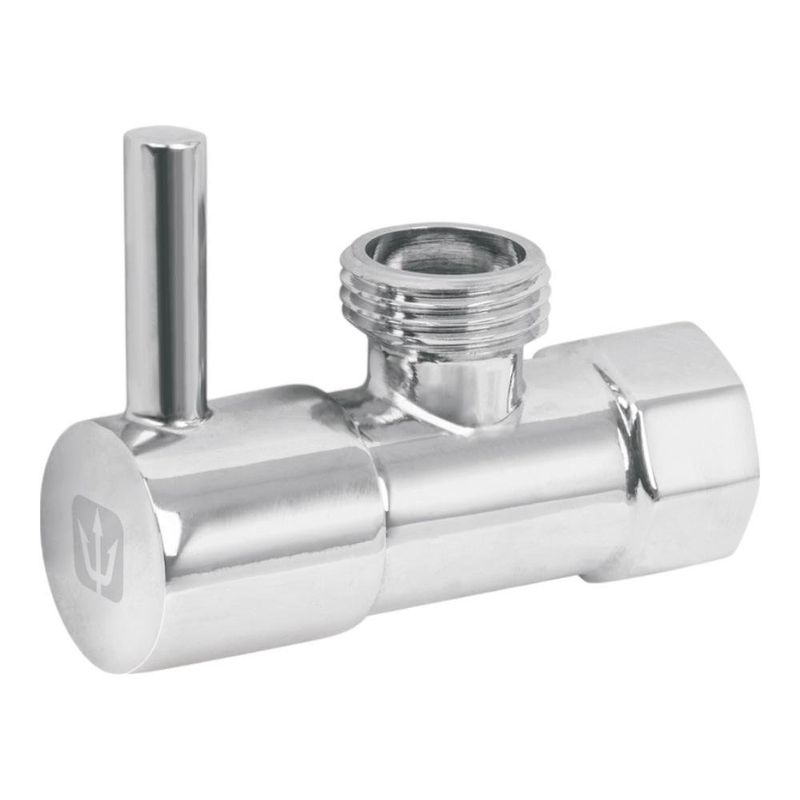 Llave Angular Cromada con Cartucho y Chapetón