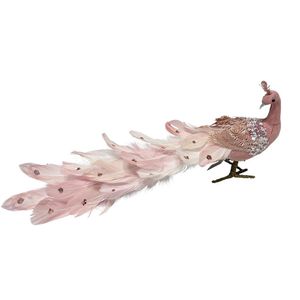 Pavo Real Decorativo Perla Blanco