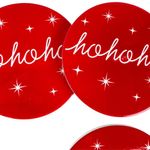 Set de 4 Portavasos Diseño Navideño HoHoHo