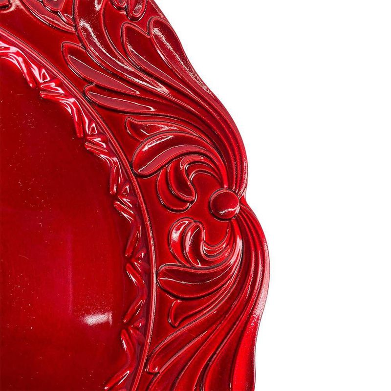 Plato Base Rojo 33 Cm