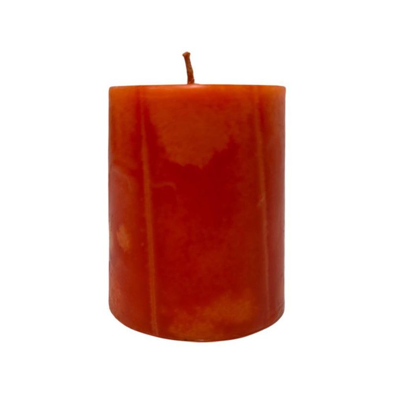 Vela Mini Pillar Naranja 7 Cm
