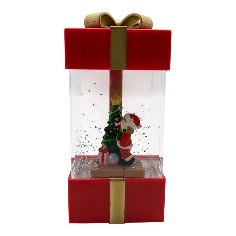 Globo de Agua con Caja Musical Santa