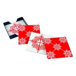 Set de 5 Portavasos Cuadrados Copos Navideños