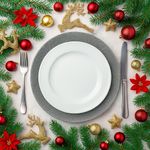 Plato Base Vidrio Plateado 33Cm