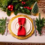 Plato Base Dorado 33 Cm