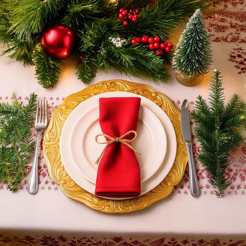 Plato Base Dorado 33 Cm