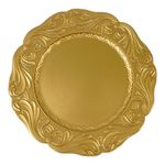 Plato Base Dorado 33 Cm