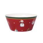 Set de 2 Tazones Navidad Rojos 5.25 Plg