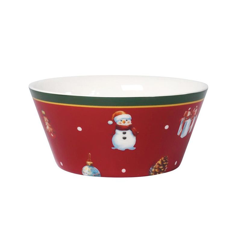 Set de 2 Tazones Navidad Rojos 5.25 Plg