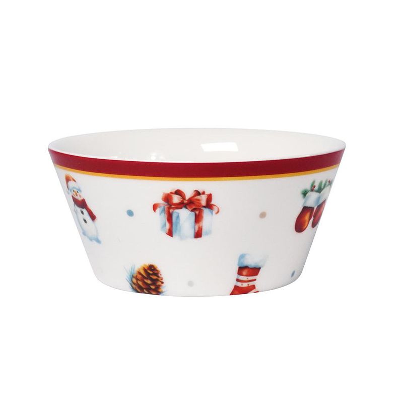 Set de 2 Tazones Navidad Blanco