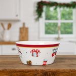 Set de 2 Tazones Navidad Blanco