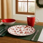 Set de Vajilla Navidad con Renos 12 Pzs