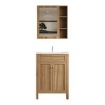 Vanity con Gabinete Café 60X46X87 Cm